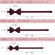 Бабочка Bow Tie House большая бордовая с габардина 09226 - изображение 4