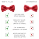 Бабочка Bow Tie House большая атласная красного цвета 09886L - изображение 3