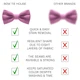 Бабочка Bow Tie House атласная сиреневая 10086 - изображение 3