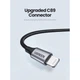 Дата кабель USB 2.0 AM to Lightning 2.0m US199 2.4A Black Ugreen (60158) - изображение 4