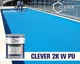 Полиуретановая гидроизоляция Clever 2KW PU для бассейнов голубой ведро 6 кг - изображение 3