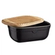 Хлібниця з дошкою-кришкою Emile Henry Storage 35,5x24,5x15,8 см чорна (718750) - зображення 2