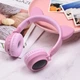 Беспроводные Bluetooth наушники c LED подсветкой HOCO W27 Cat Ear Wireless Headphones Pink - изображение 2