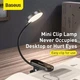 Лампа на прищіпці Baseus Comfort Reading Mini Clip Lamp з вбудованим акумулятором 350 mAh Сірий - изображение 14