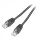 Патч-корд UTP Cablexpert (PP6U-0.25M/BK) cat.6, литой, 50u штекер с защелкой, 0.25 м, черный - изображение 1