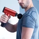 Портативный мышечный массажер Fascial Gun KH-320 Red, 6 скоростей - изображение 5