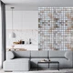 Декоративная ПВХ-панель Sticker Wall 960х480х4 мм мозаика под бежевый мрамор (1433) - изображение 4