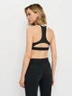 Спортивный топ для йоги женский Reebok Reebok Lux Racer Padded Colorblock GS8925 XS Black/Stucco (4064057691808) - изображение 2