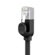 Кабель Baseus high Speed Six types of RJ45 Gigabit network cable (flat cable) 0.5m (PCWL-A01) Black - зображення 4