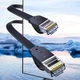 Кабель Baseus high Speed Six types of RJ45 Gigabit network cable (flat cable) 3m (PCWL-C01) Black - зображення 5