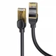 Кабель Baseus high Speed Seven types of RJ45 10Gigabit network cable (round cable) 0.5m (WKJS010001) Black - зображення 6