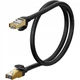 Кабель Baseus high Speed Seven types of RJ45 10Gigabit network cable (round cable) 0.5m (WKJS010001) Black - зображення 5