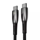 Кабель BASEUS CADH000701 Glimmer Series Fast Charging Type-C to Type-C 100W 1m black - изображение 4