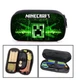 Детский школьный пенал Майнкрафт Minecraft Creeper для мальчиков органайзер 3 отделения черный - изображение 1