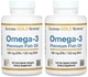 Рыбий жир California Gold Nutrition Омега-3, Жирные кислоты, 100 желатиновых капсул 2 упаковки - изображение 1