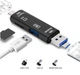Кардридер Dynamode 3-in-1 OTG Type-C/USB/Micro USB to MicroSD/USB 2.0 (D-188) - изображение 2
