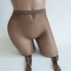 Сексуальні колготки-сітка з мерехтливими стразами Sexy OneSize кавовий (1-145) - изображение 4