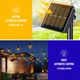 Світлодіодна гірлянда Smart Bulbs Outhome, водозахищена IP65, 10 кульок у формі груші, 4,5 м., Білий теплий (S1BLBOTHM4) - зображення 4
