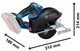 Акумуляторна циркулярна пила Bosch GKM 18V-50, 2 x GBA 18V 5.0Ah , GAL 18V-40 + диск Standard for Steel (06016B8002) - зображення 10