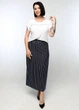 Летний женский комплект юбка и блузка с стразами For women М-284 54 Белый - изображение 5