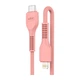 Дата кабель Type-C to Lightning 1.0m AR88 3A Peach Armorstandart (ARM65289) - изображение 1