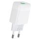 Мережевий зарядний пристрій HOCO C72Q Glorious single port QC3.0 charger 18W White - изображение 3