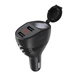 Автомобільний зарядний пристрій HOCO Z34 Thunder power cigarette lighter car charger Black (6931474712066) - изображение 1