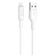 Кабель HOCO X25 USB to iP 2A, 1m, PVC, PVC connectors, White 6957531080114 - изображение 1