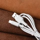 Кабель Hoco X25 USB to iP 2A, 1 м, PVC, PVC connectors White (6957531080114) - зображення 4