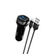 Автомобільний зарядний пристрій HOCO Z40 Superior dual port car charger set(iP) Black (6931474739674) - изображение 1