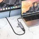 USB-хаб HOCO HB27 Type-C multi-function converter (HDTV+USB3.0+USB2.0*2+PD) Metal Gray (6931474769329) - зображення 6