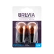 Лампа розжарювання Brevia P27/7W 12V 27/7W W2.5x16q помаранчева 2шт для автомобіля поворотник освітлення (DO-LI_33S) - зображення 1
