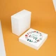 Подарункова Коробка з любов’ю eko-kraft 195*195*97 мм Коробка для упаковки романтичних подарунків зі знімною кришкою і написом "With Love" - зображення 3