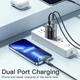 Зарядное устройство Essager 33W GaN TypeC USB Цифровой дисплей PD+QC Быстрая зарядка для Apple iPhone, iPad, MacBook, Samsung, Xiaomi, для ноутбуков Black (693201080967) - изображение 12