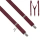 Підтяжки Bow Tie House вишневі довгі 2.5 см Y-образні 09533L - зображення 1