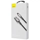 Кабель Baseus Tungsten Gold Fast Charging Lightning 2.4A (2m) black - изображение 2