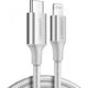 Дата кабель USB-C to Lightning 2.0m US304 20V/3A 60W Silver Ugreen (70525) - зображення 2