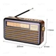 Портативний FM радіоприймач МЕІЕR МD 52І BT FM радіо програвач з флешкою USB на акумуляторі з сонячною батареєю з ліхтариком з повербанком з Bluetooth Блютуз, Фіолетовий - зображення 11