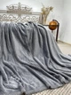 Мягкий плед-покрывало Casablanket из бамбукового волокна 220*240см Серый - изображение 1