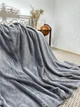 Мягкий плед-покрывало Casablanket из бамбукового волокна 220*240см Серый - изображение 5