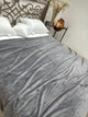 Мягкий плед-покрывало Casablanket из бамбукового волокна 220*240см Серый - изображение 8