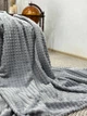 Плед в кубик Casablanket Велюровое 220х240см Серый - изображение 5