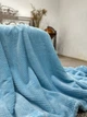 Мягкий плед-покрывало Casablanket из бамбукового волокна 220*240см Голубой - изображение 4