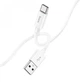 Кабель Hoco X87 Magic silicone charging data cable for Type-C White - изображение 1