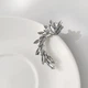 Серьги каффы "Flying crystals", на левое ухо, серебро, 1 шт - изображение 2