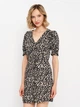Платье короткое летнее женское H&M 032283 32 Леопардовое (SZ303528313226) - изображение 1