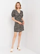 Платье короткое летнее женское H&M 032283 32 Леопардовое (SZ303528313226) - изображение 3