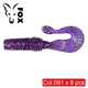 Силиконовый твистер для микроджига Fox 5,5см Grubber #091 (electric violet) (съедобный, 8шт) - изображение 1