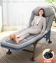 Раскладная кровать Jet Folding-Bed 1.8м карповая раскладушка, кресло-лежак с подушкой и матрасом, мягкий шезлонг Серый - изображение 4