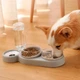 Миска 3 в 1 для котів і собак з вбудованою поїлкою PetCare 500 мл Сірий (00863) - зображення 3